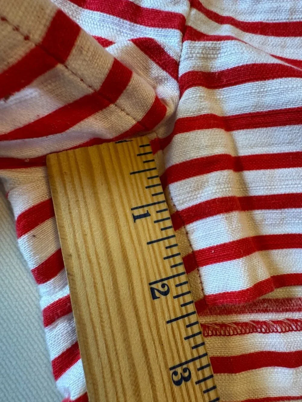 J.Crew Shorts Sz 00 Red White Stripe Pockets Linen Blend Nautical Prep